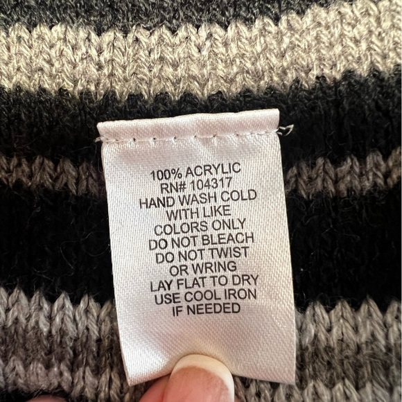 PLANET GOLD girls striped open front cardigan/size L - Picture 8 of 9